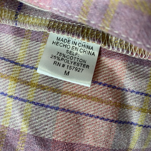 La Miel plaid oversized shacket. Size medium - Picture 6 of 7